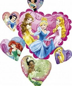 Funtastic Balloon Creations Disney Princess Multiple Hearts Supershape