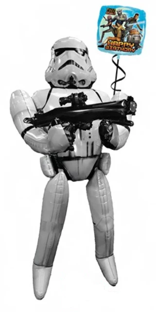 Funtastic Balloon Creations Storm Trooper Airwalker Bouquet (1 Airwalker, 1 Foil) Birthday 3 Funtastic Balloon Creations Storm Trooper Airwalker Bouquet (1 Airwalker, 1 Foil) Birthday