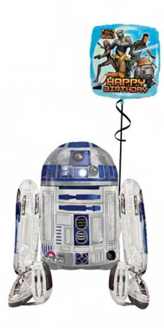 Funtastic Balloon Creations R2D2 Airwalker Bouquet (1 Airwalker, 1 Foil) Birthday 3 Funtastic Balloon Creations R2D2 Airwalker Bouquet (1 Airwalker, 1 Foil) Birthday