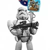 Funtastic Balloon Creations Storm Trooper Airwalker Bouquet (1 Airwalker, 1 Bubble, 2 Foils) Birthday