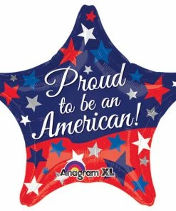 Funtastic Balloon Creations Single Foils Proud To Be An American Star