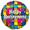 Funtastic Balloon Creations Single Foils Happy Retirement Color Block