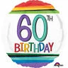 Funtastic Balloon Creations Colorful Stripe 60th Birthday