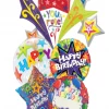 Funtastic Balloon Creations Personalized Starburst Birthday Bouquet (5 Balloons)