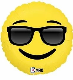 Funtastic Balloon Creations Single Foils Sunglasses Emoji
