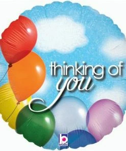 Funtastic Balloon Creations Thinking Of You Clouds And Balloons Single Foils