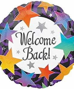Funtastic Balloon Creations Welcome Back Multi Colored Stars